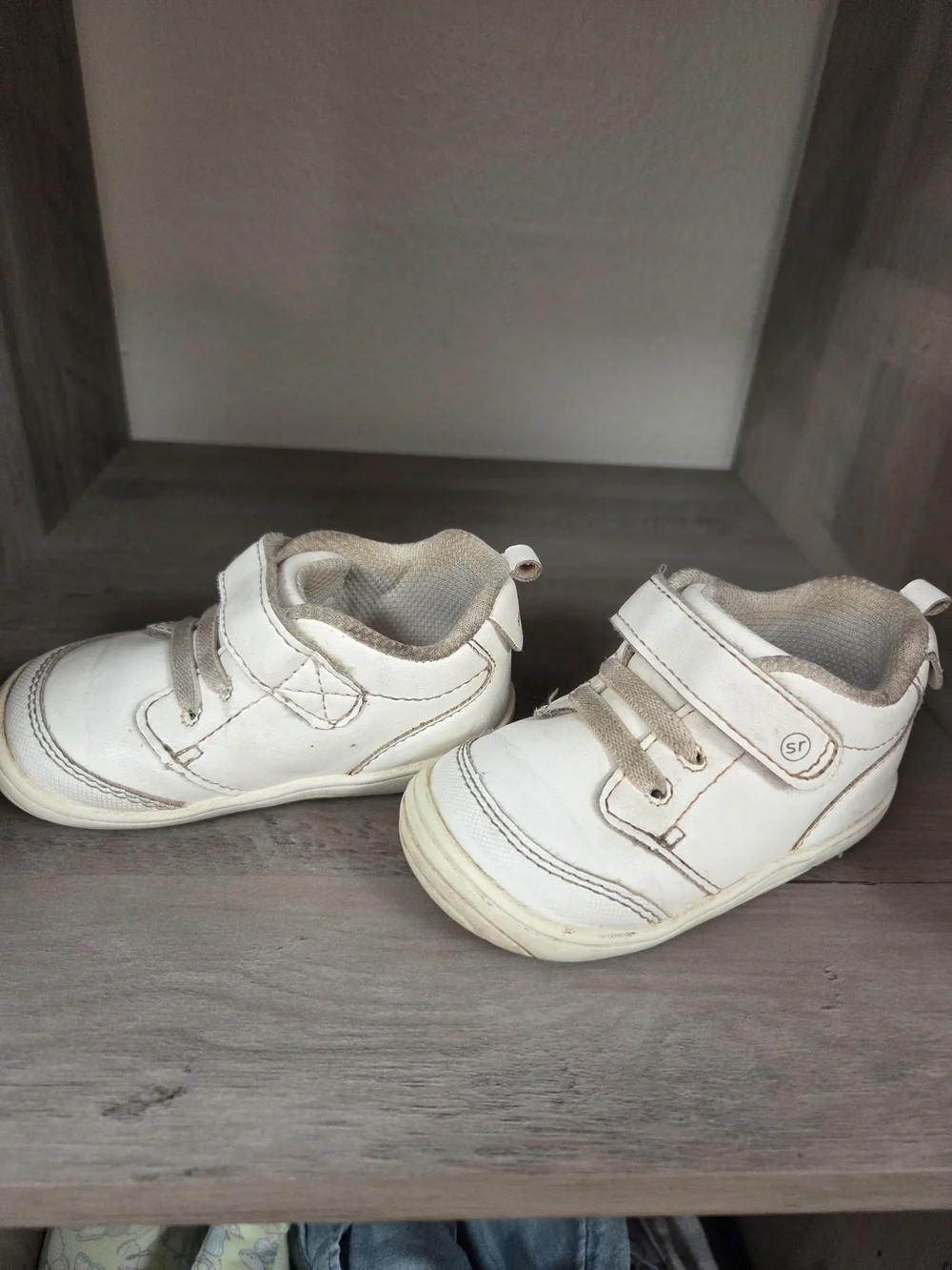 White Toddler Casual Lace & Hook-and-Loop Sneakers